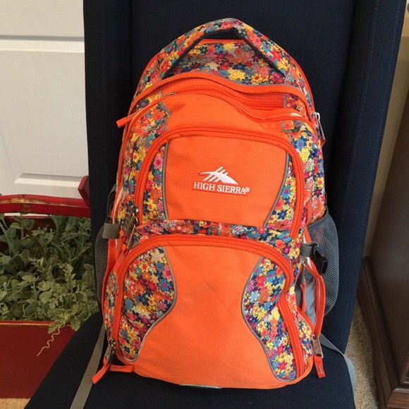high sierra floral backpack